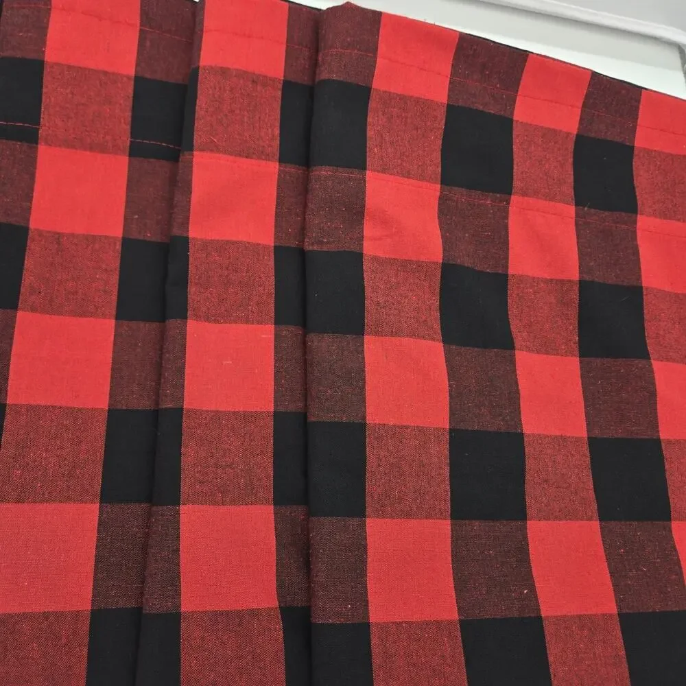 Buffalo Plaid Curtains 2 Panels 52x62